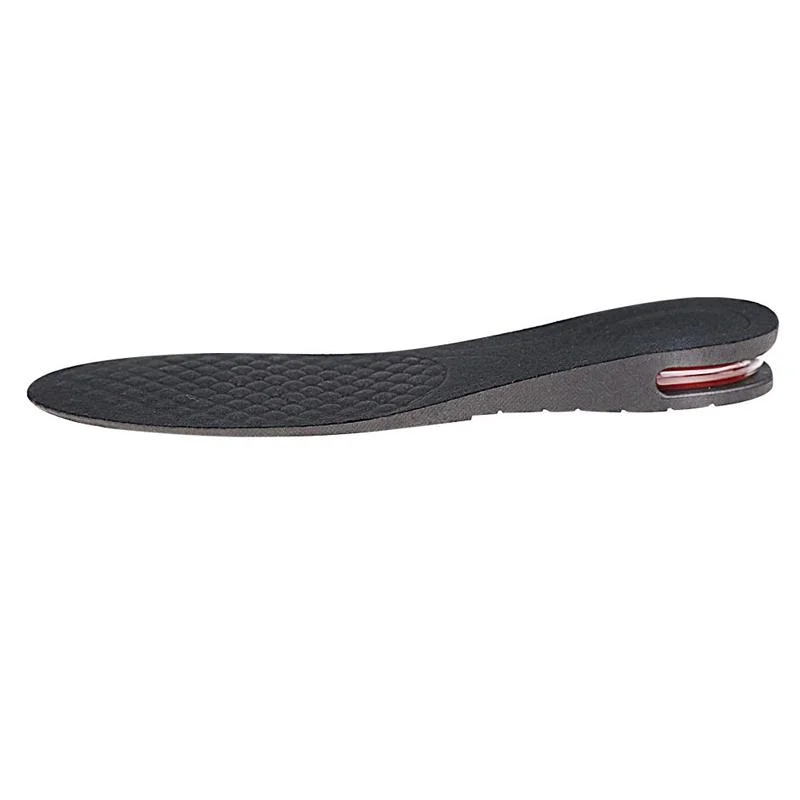 2 Pairs 032 Adjust Inner Height Insole Free Size Cutable Insole, Colour: Black Single Layer 