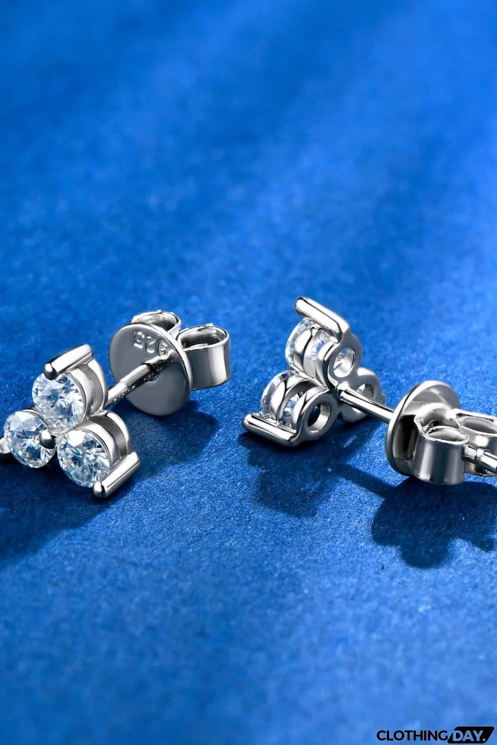 Moissanite 925 Sterling Silver Stud Earrings