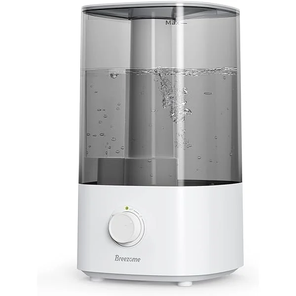 Breezome 4l Humidifiers For Bedroom, Top Fill Cool Mist Ultrasonic 