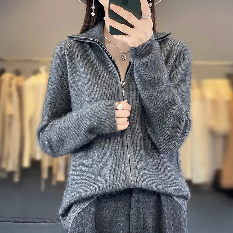 Timeless Zip-Up Sweater