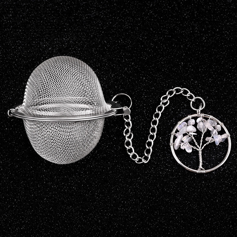 Vintage Style Classic Style Life Tree 304 Stainless Steel Crystal Agate 1 Piece