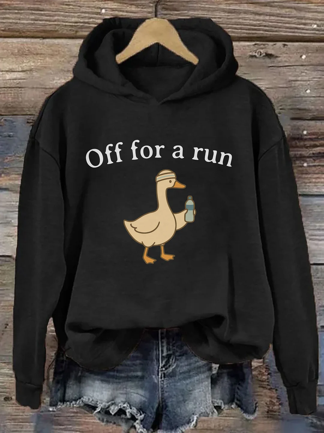 Off For A Run Goose Hoodie