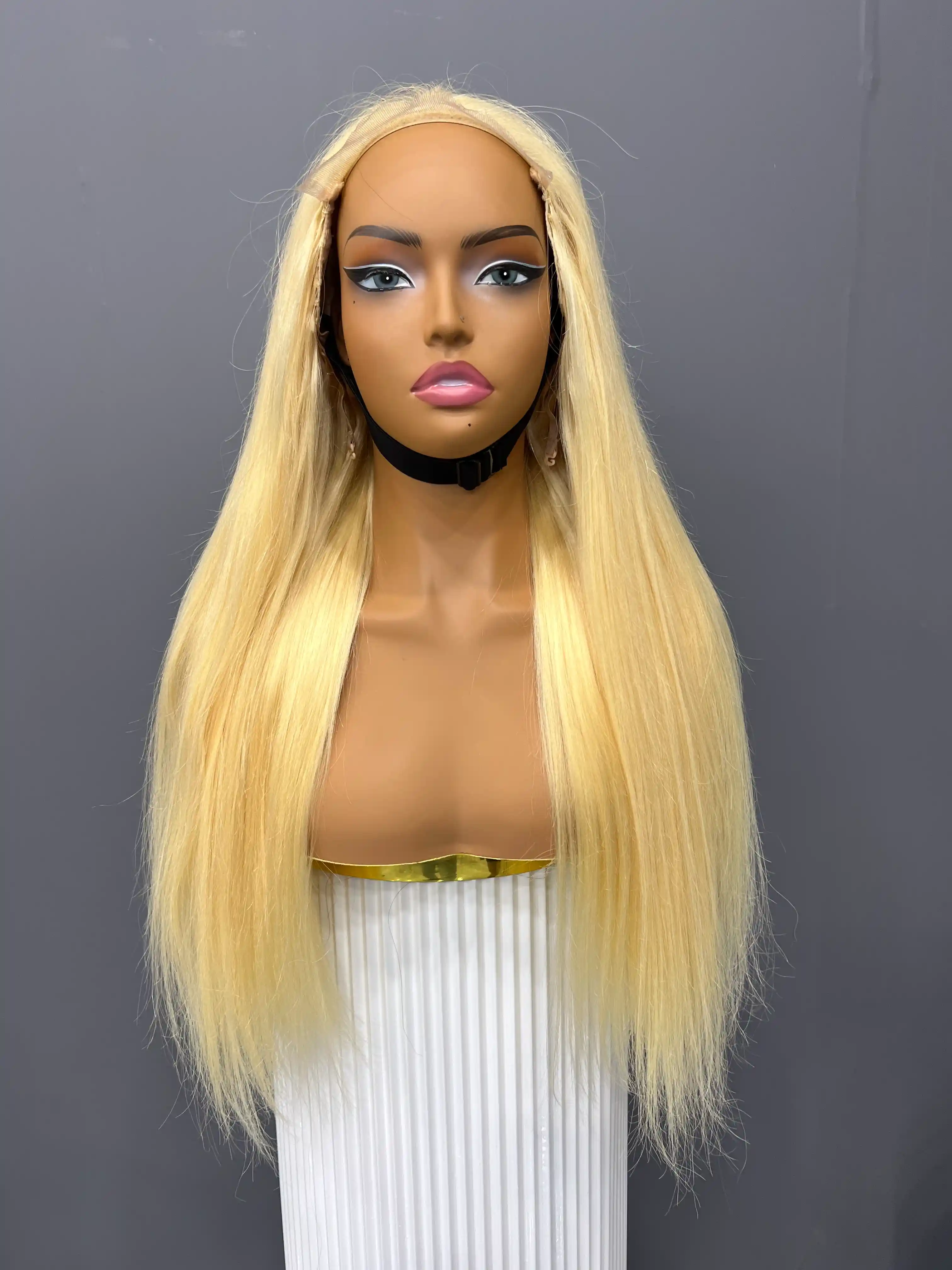 250% Top Raw Hair Blonde 613# Straight HD Lace Color Wig | 4x4,5x5 Closure | 100% Human Hair | Boruihair