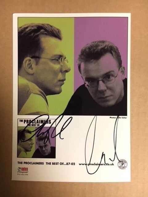 The Proclaimers Craig & Charliet Signed 6x8 Photo Poster painting with Auction House COA