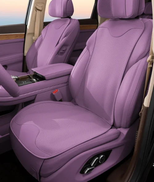 Nappa leather car seat cushion