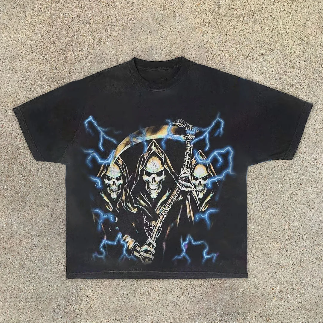 Grim reaper casual street T-shirt