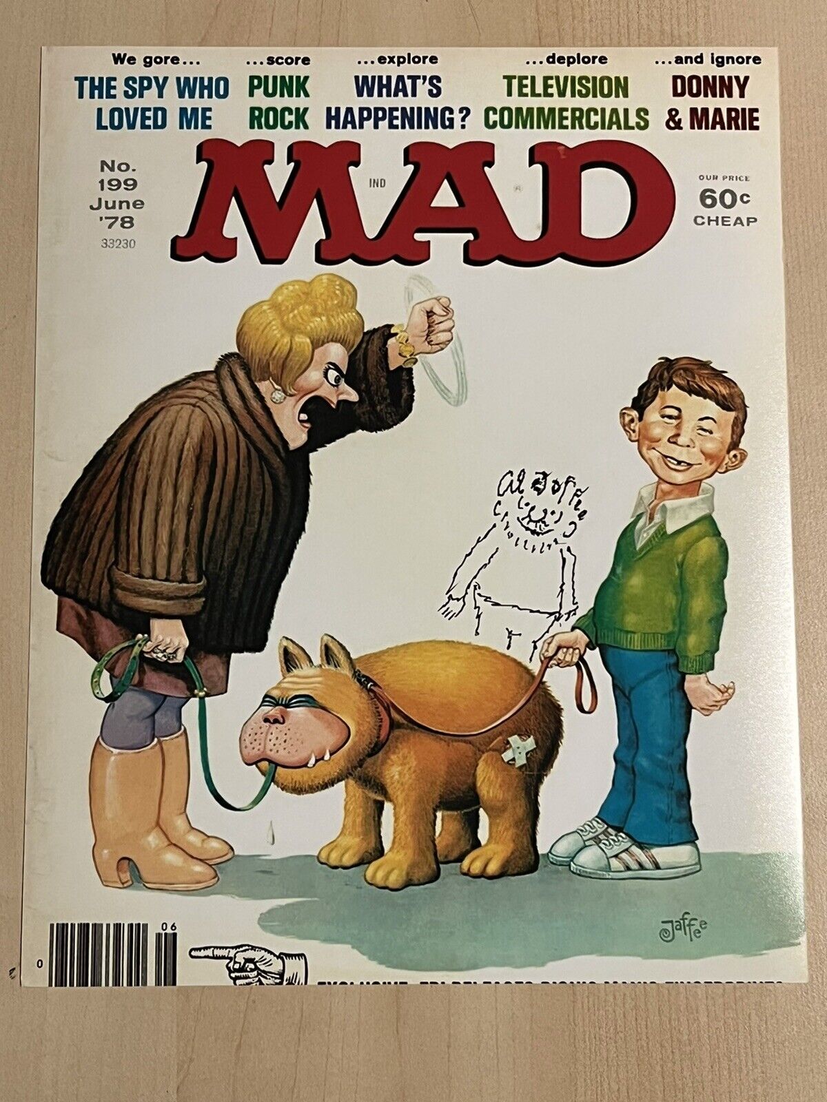 AL JAFFEE SIGNED 8x10 Photo Poster painting AUTOGRAPHED MAD MAGAZINE CREATOR CARTOONIST COA