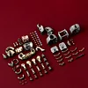Movable magnetic metal minifigure decoration for living room and entryway, horse figurine assembly model