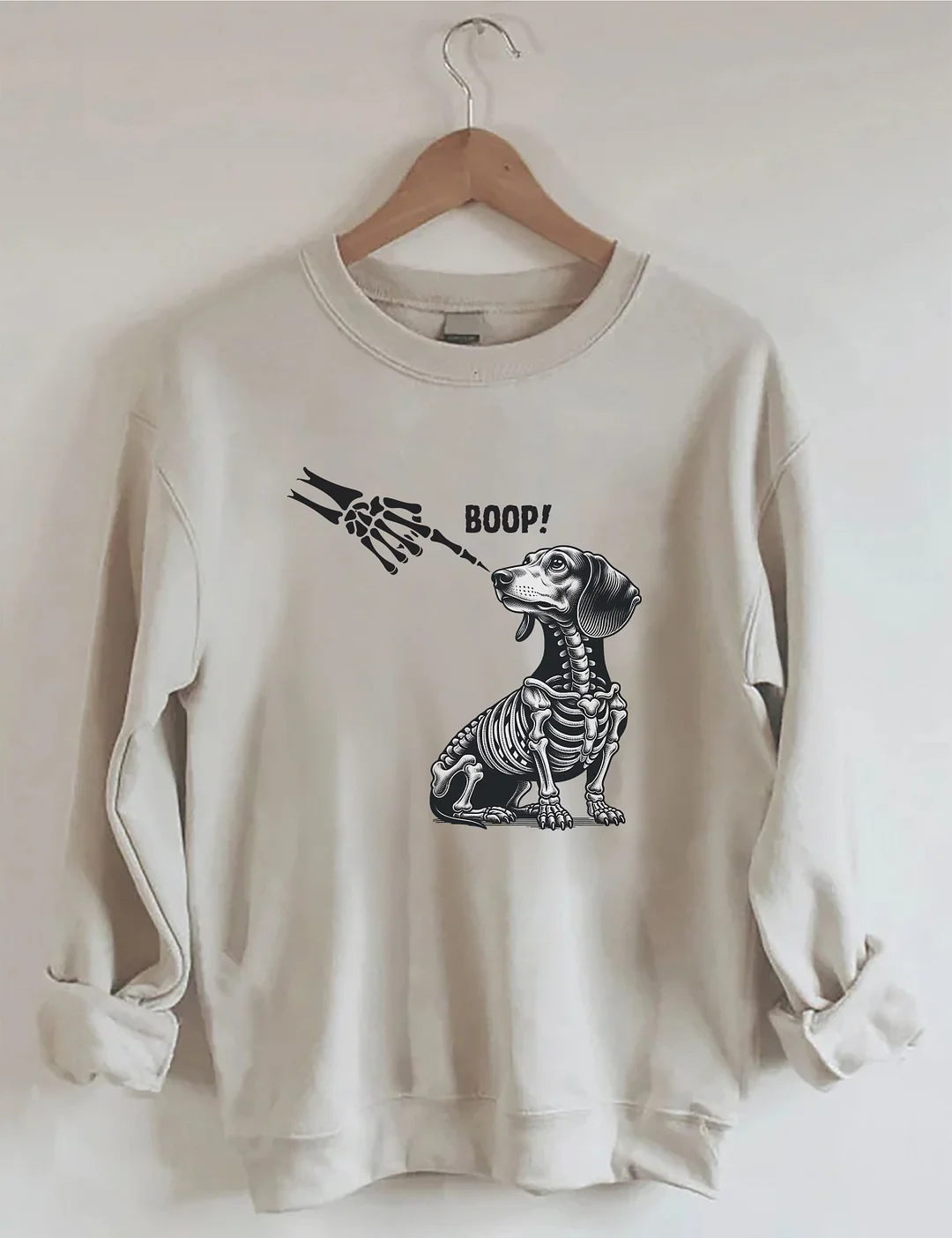 Dachshund Skeleton Halloween Sweatshirt