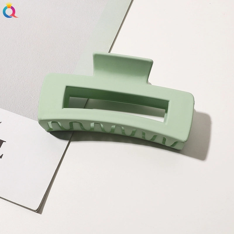 Minimalist Solid Color Plastic Hair Claws