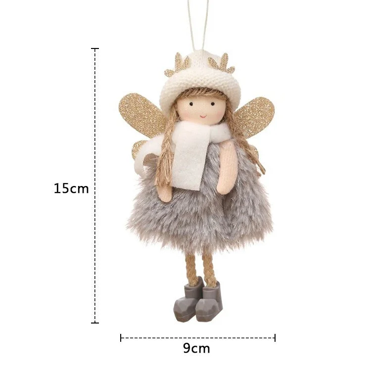 New Year 2022 Christmas Elf Doll Ornaments Xmas Tree Hanging Pendant Navidad 2021 Santa Kids Gift Christmas Home Decoration