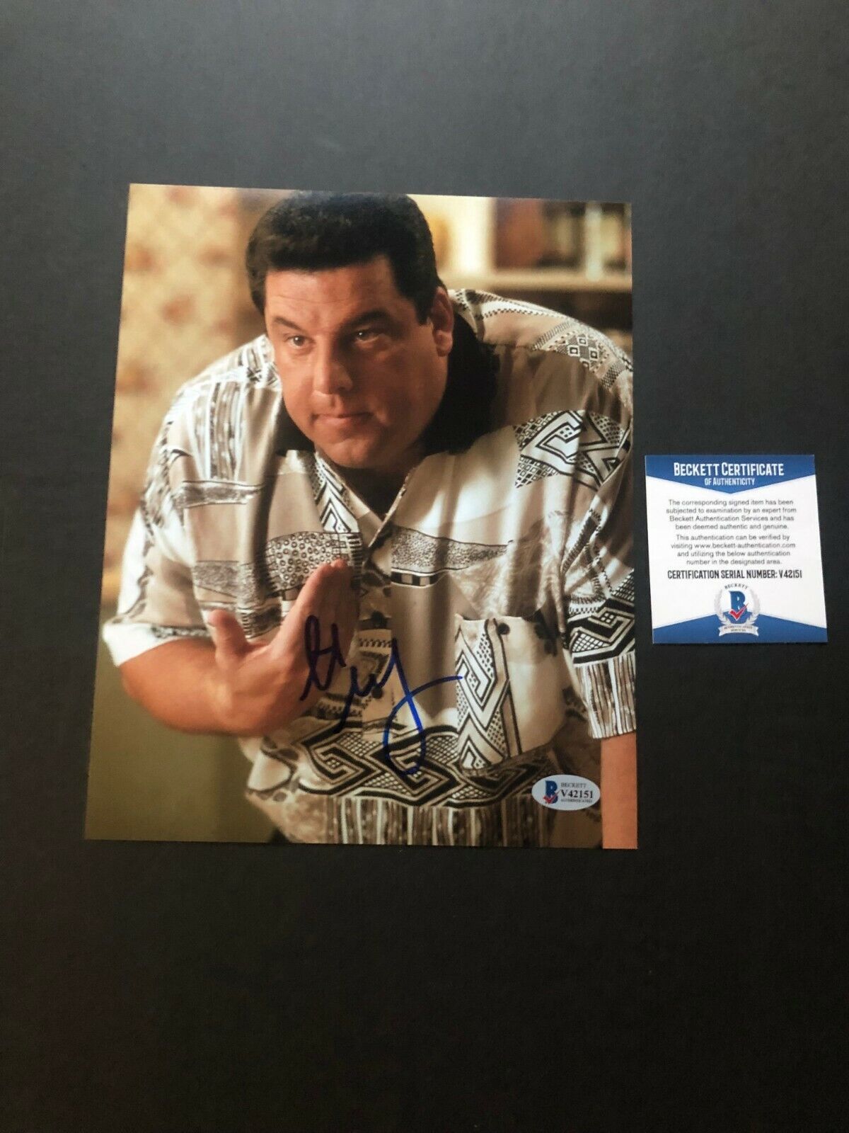 Steve Schirripa Hot signed autographed Sopranos 8x10 Photo Poster painting Beckett BAS Coa