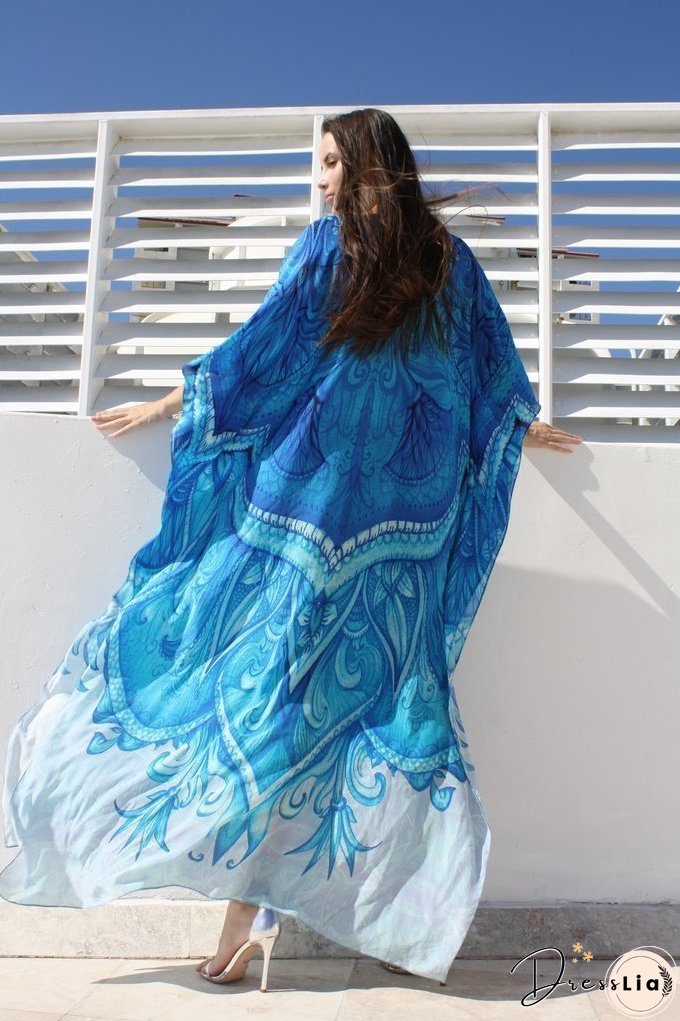 Beach Robes Seaside Vacation Blouse Cover Up Dress