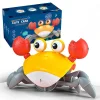 Children's electric automatic induction crab toy can crawl intelligent obstacle avoidance cartoon small toy