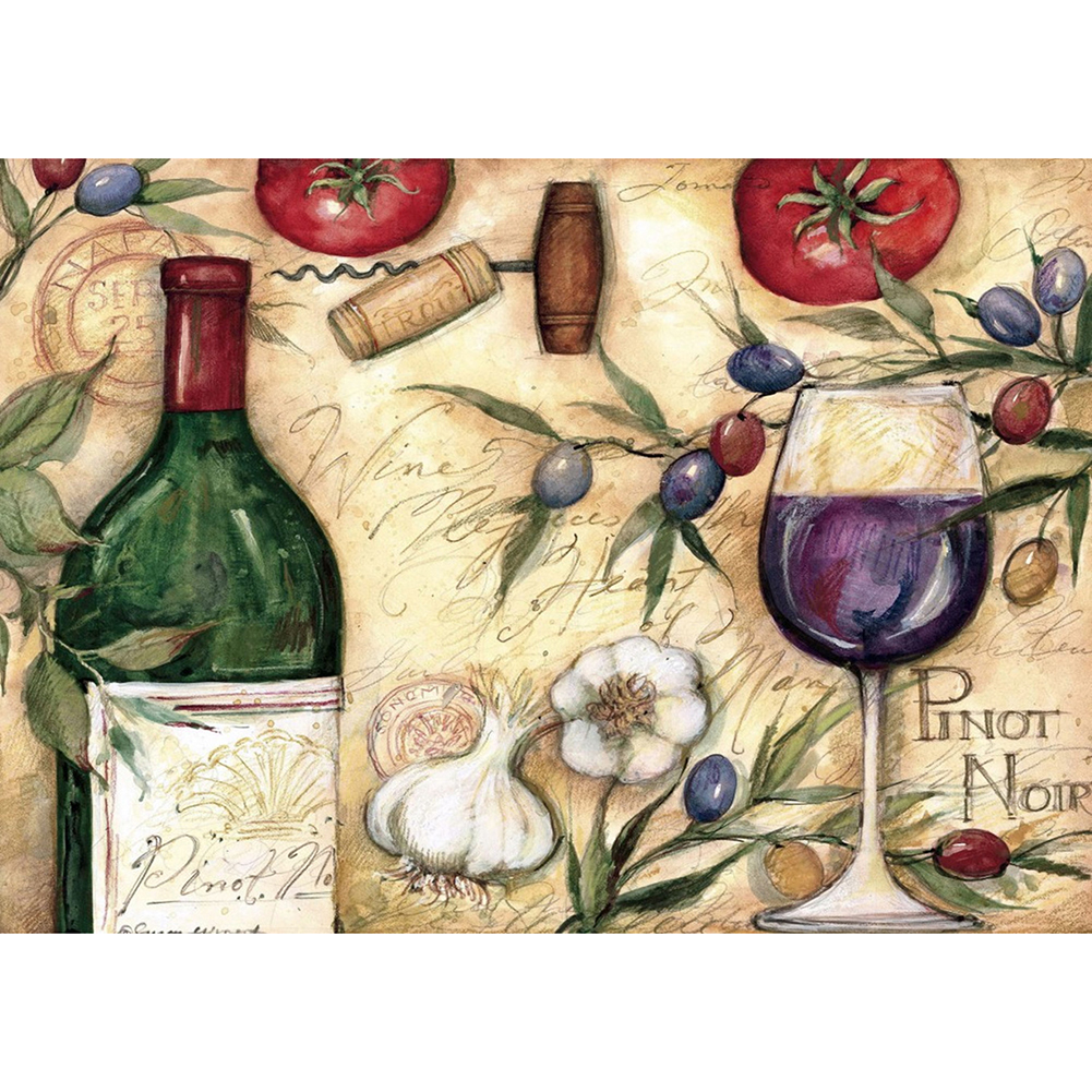 

Wine Glass - Round Drill Diamond Painting - 40*30CM, 501 Original