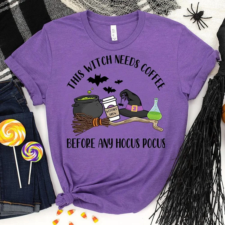 This Witch Needs Coffee T-Shirt-06882