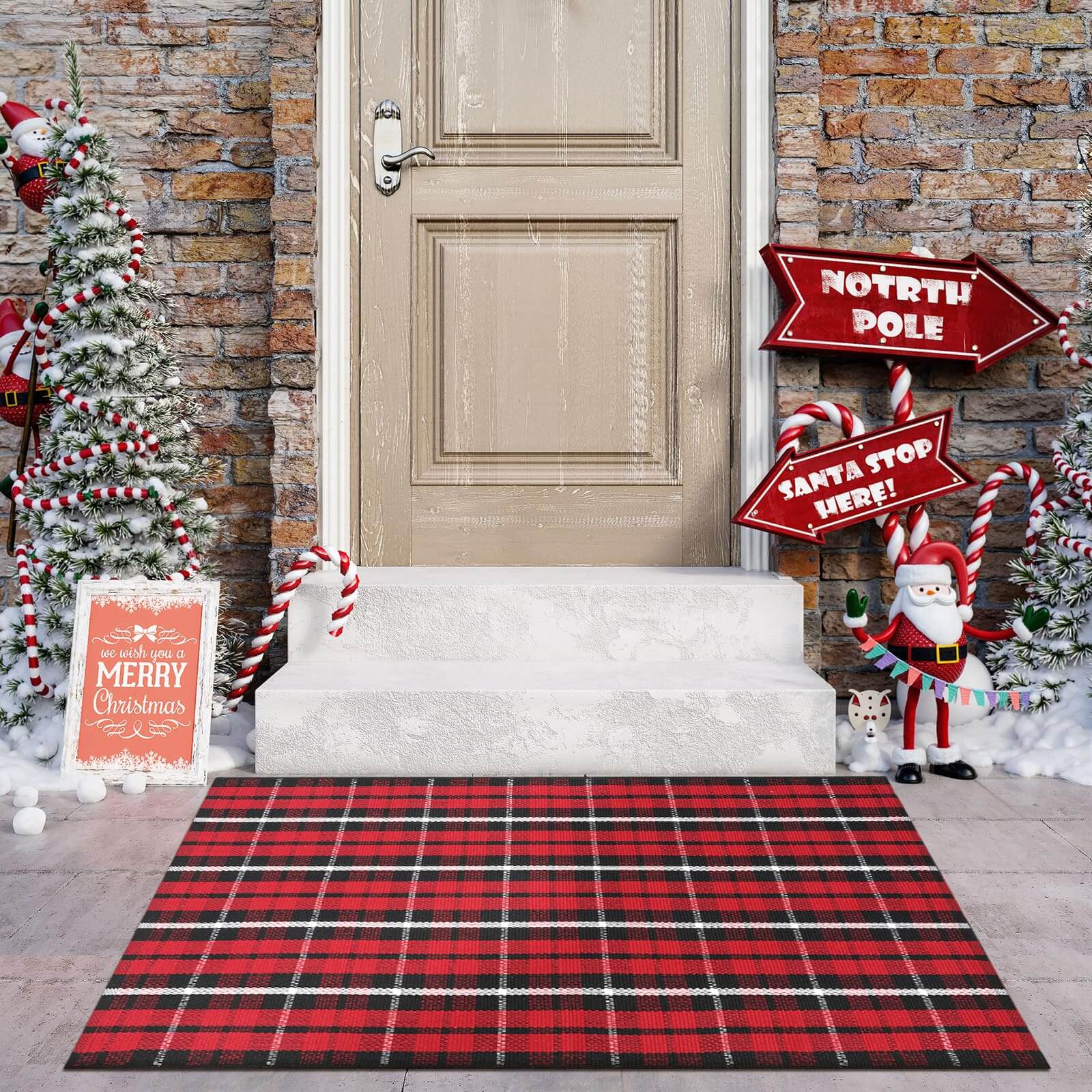 Christmas Door Mat Outdoor