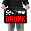 DRUNK - Vintage Metal Signs - 20*30cm/30*40cm - Warning
