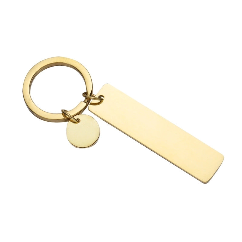 Modern Style Solid Color Stainless Steel Plating None Women’s Bag Pendant Keychain