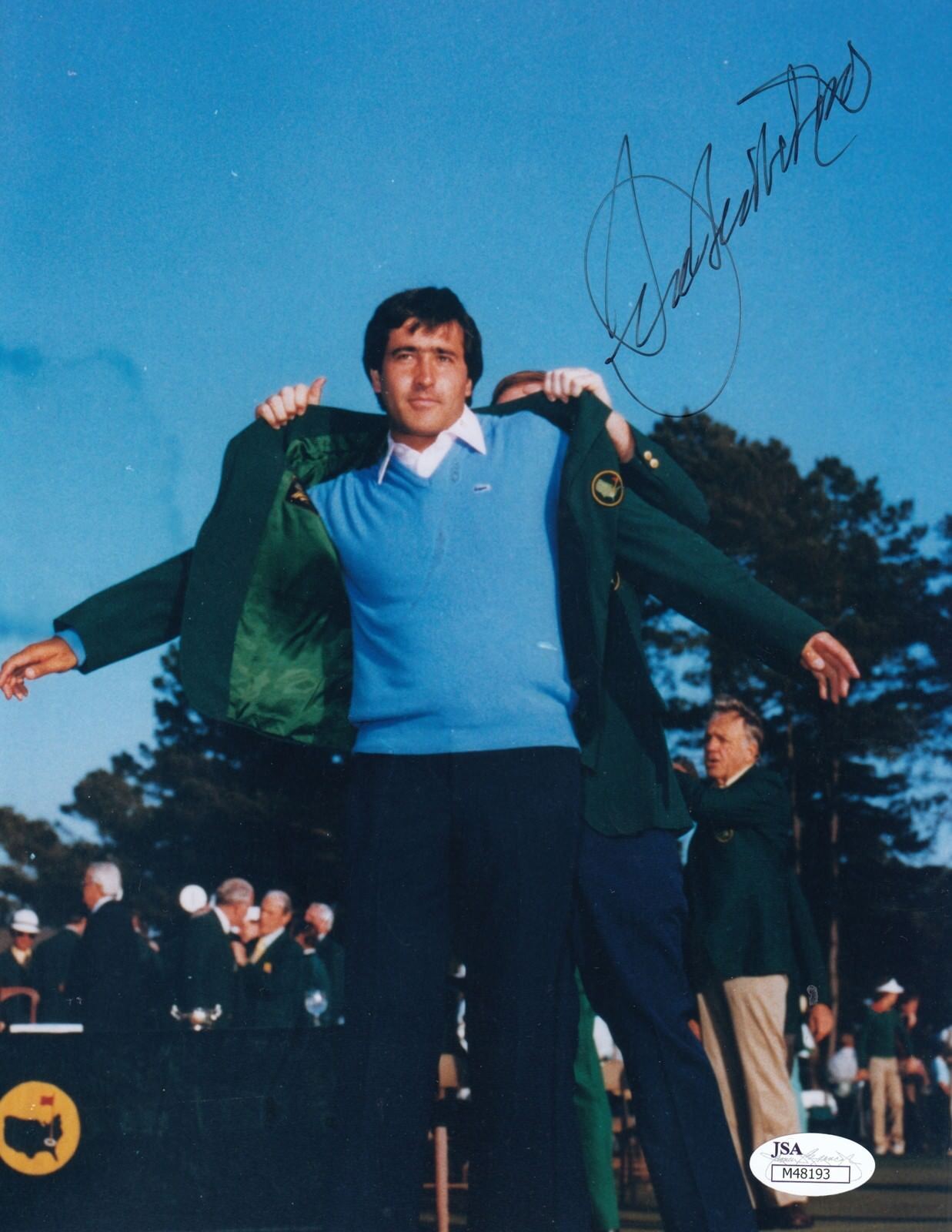 Seve Ballesteros 83 Masters #2 8x10 Signed W/JSA Certification Golf 04118