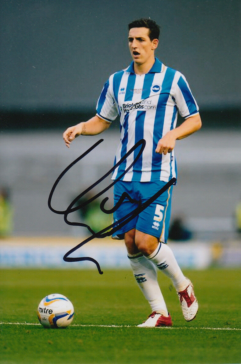 BRIGHTON HAND SIGNED LEWIS DUNK 6X4 Photo Poster painting 1.