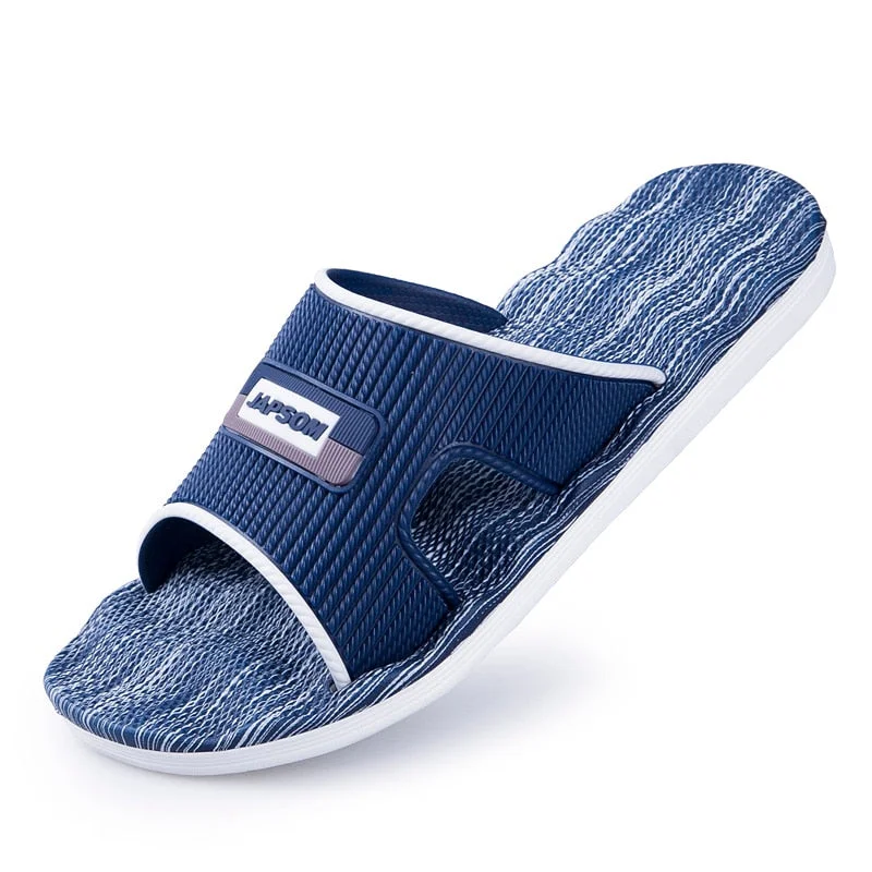 New Mens Slippers Indoor Nice Non-Slip Home Bathroom Slippers For Man Woman Unisex Massage Badslippers Summer Beach Slides Men