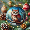 Diamond Painting -5D Full Round Drill Christmas Owl(40x40cm)