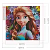 (40*40cm)DIY Square Partial AB Drill Diamond Painting - Princess