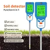 6 in 1 Soil Tester Fertility/Temp/Moisture/Sunlight/Humidity/PH Meter for Garden