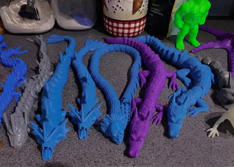 3D打印龙模型