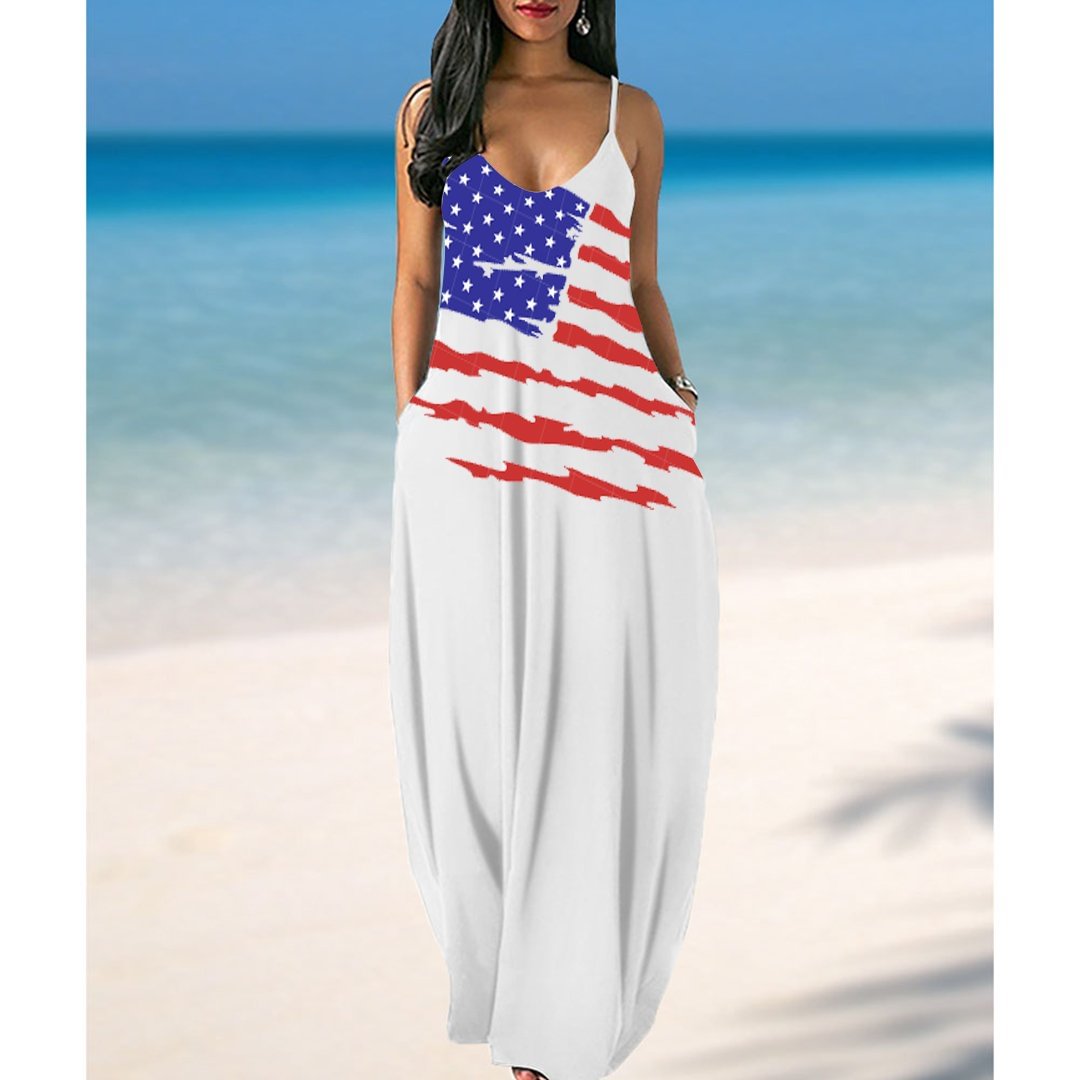 sexy american flag dress