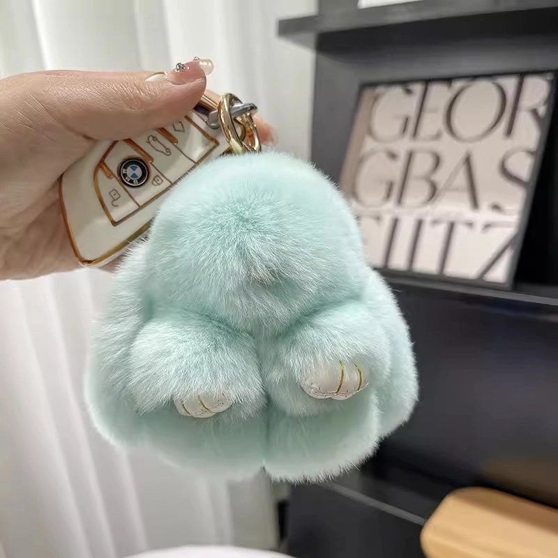 Cute Rabbit Plush Keychain