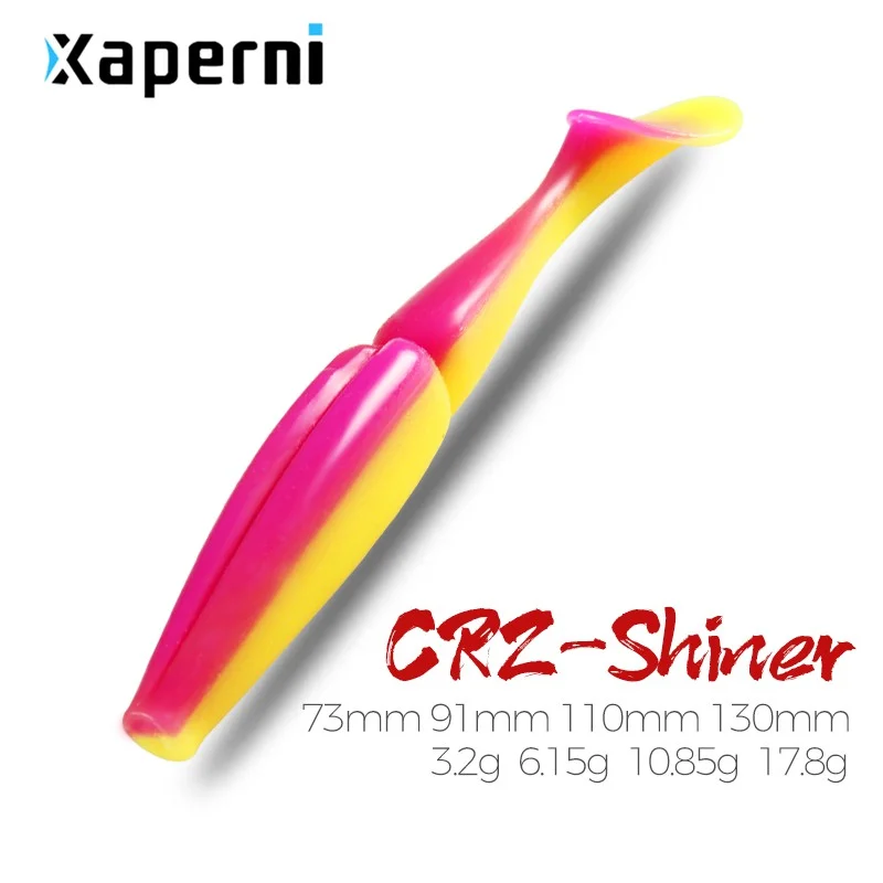 Xaperni Shiner Fishing Lure 73mm 91mm 110mm 130mm Soft Baits Fishing Wobbler Bass Bait Artificial Fishing soft Lure Tacke