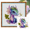 (Stamped/Counted) Pterosaur - 18CT Cross Stitch 20*20cm/7.87*7.87in