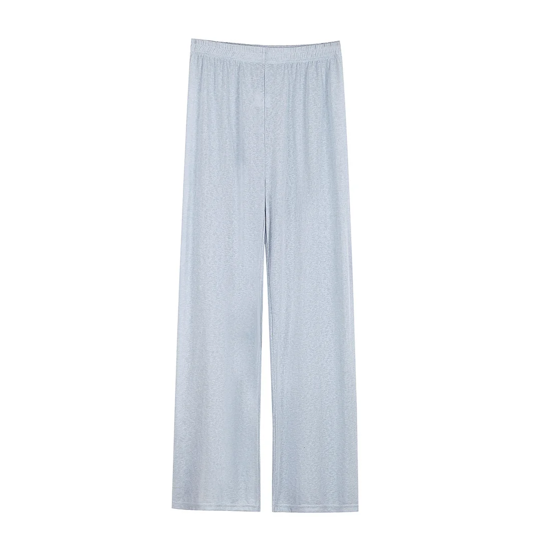 Athvotar Athvotar New Long-Sleeved Snowflake T-Shirt Women's Summer Thin Carmeat Round-Neck Loose Temperament Shirt