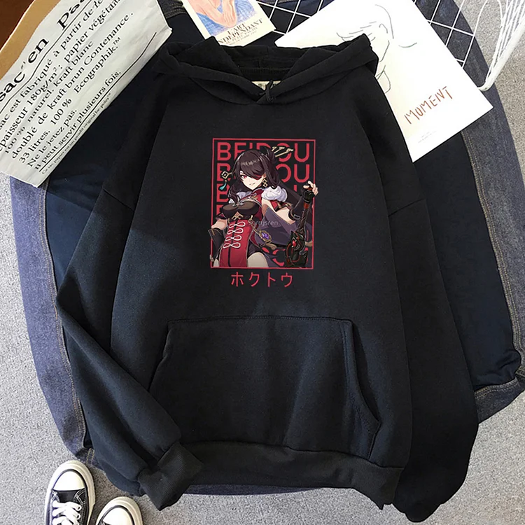 Genshin Impact Beidou Hoodies Women's Fashion 
