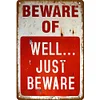 Beware Of  - Vintage Metal Signs(8*12Inch)  - Warning