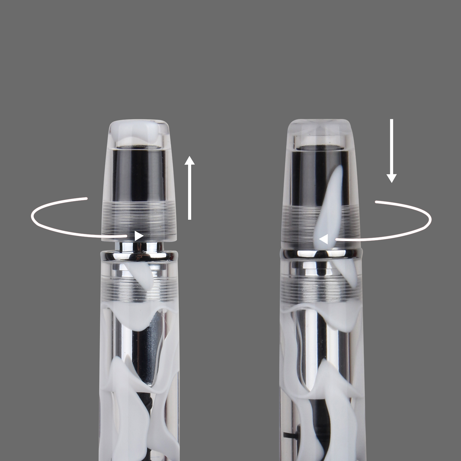 TIANZI T01 Piston-filling Fountain Pen in White_Inking System