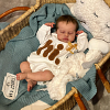 [New] 20" Silicone Vinyl Body Reborn Girl Doll Named Sermial with Brown Hair - RBBI-Myrebornbabydoll&reg; Myrebornbabydoll&reg;