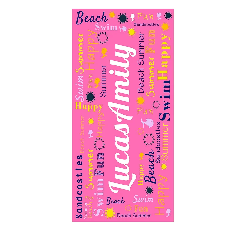 BlanketCute-Personalized Bath Towel with Your Name | 05