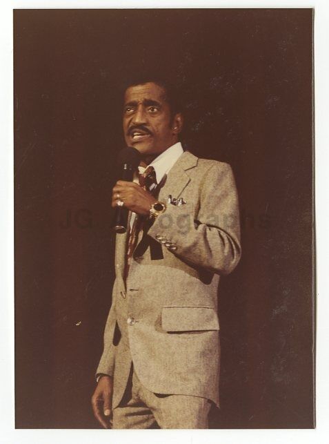 Sammy Davis Jr. - Vintage Candid Photo Poster painting by Peter Warrack - Previously Unpublished