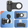 Magnetic Handheld Phone Selfie Stick BT Portable Photography Selfie Phone Grip Phone Holder Shooting Aid Compatible for iPhone for Magsafe & Android