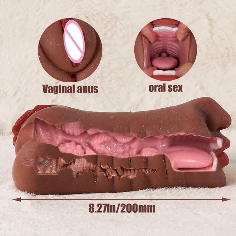 Realistic Silicone Vagina Masturbator for Men