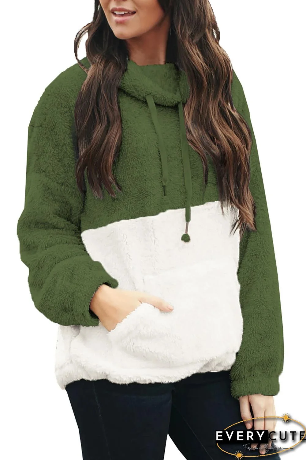 Green Two Side Story Sweatshirt