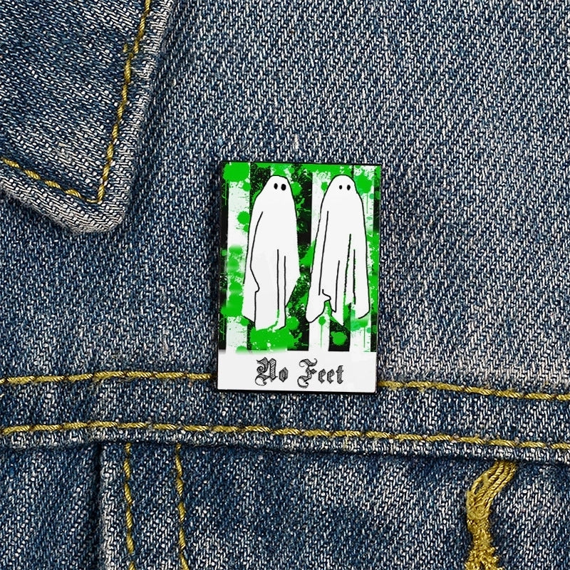 Streetwear Pin Letter Ghost Alloy Unisex Brooches