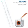 Gaming Electric & Aerobic Drum Kit and Pocketdrum2 Gas Drum Sticks, Air Drum with Sticks, Pedal, Knobs, 8 Sounds