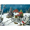 Diamond Painting-5D Full Round Drill Christmas Carriage