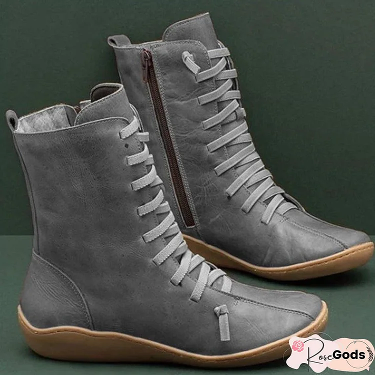 Women's Vintage Style Soft Sole Boots