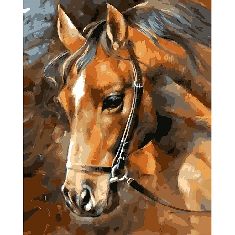 Sad Horse - Painting By Numbers - 40x50cm