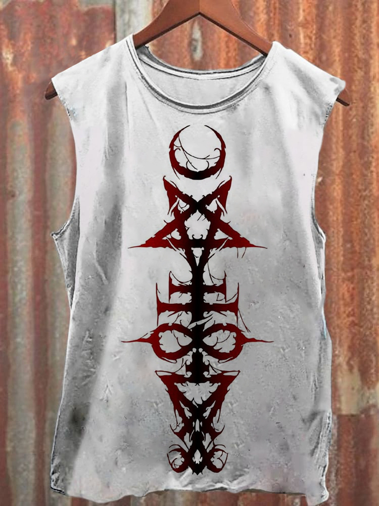 Unisex Symbol Print Casual Tank Top / Rvogue / Rvogue